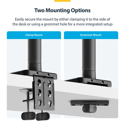 StarTech.com H1M1AG1-MONITOR-ARM monitor mount / stand 49" Desk Black