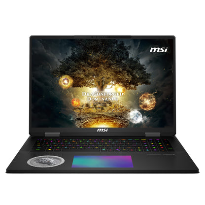 MSI Titan 18 HX DRAGON EDITION NORSE MYTH A2XWIG-442US Intel Core Ultra 9 285HX Laptop 18" UHD+ 64 GB DDR5-SDRAM 6 TB SSD NVIDIA GeForce RTX 5080 Wi-Fi 7 (802.11be) Windows 11 Pro Black