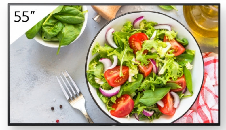 Sony FW-55BZ35L signage display Digital signage flat panel 55" LCD Wi-Fi 550 cd/m² 4K Ultra HD Black Android 24/7