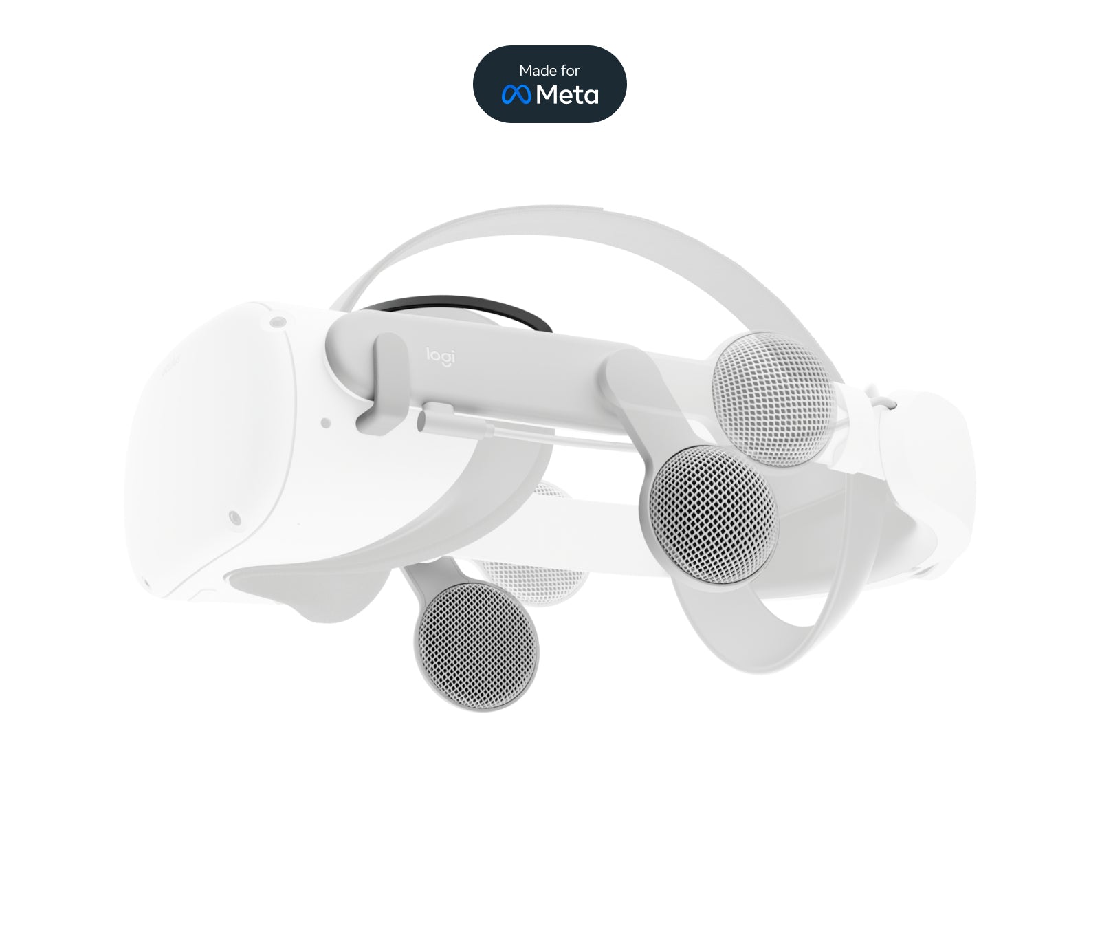Logitech Chorus Headphones Wired Head-band Virtual reality (VR) USB Type-C White
