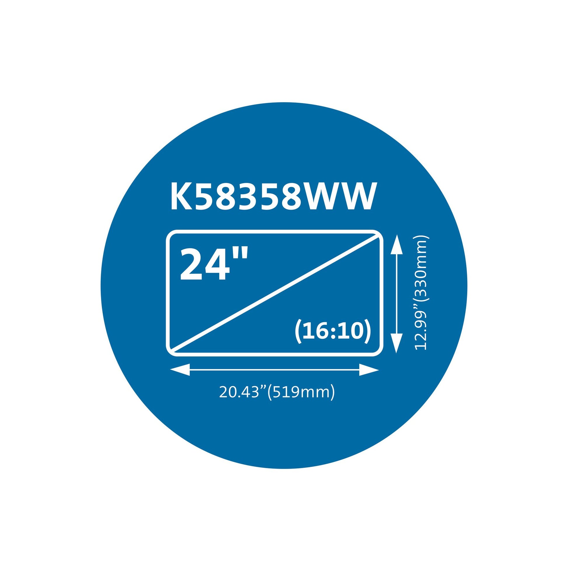 Kensington MagPro™ 24.0" (16:10) Monitor Privacy Screen with Magnetic Strip