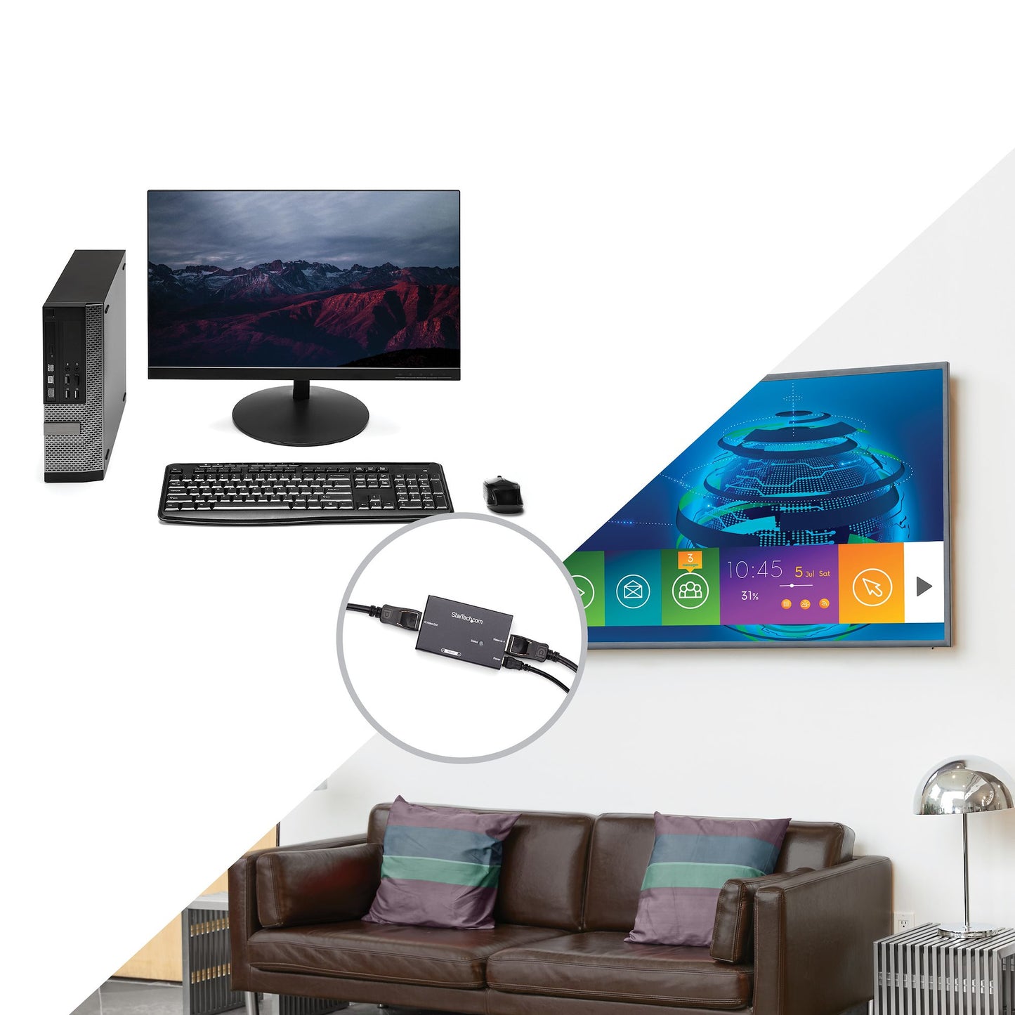 StarTech.com DPBOOST AV extender AV repeater Black