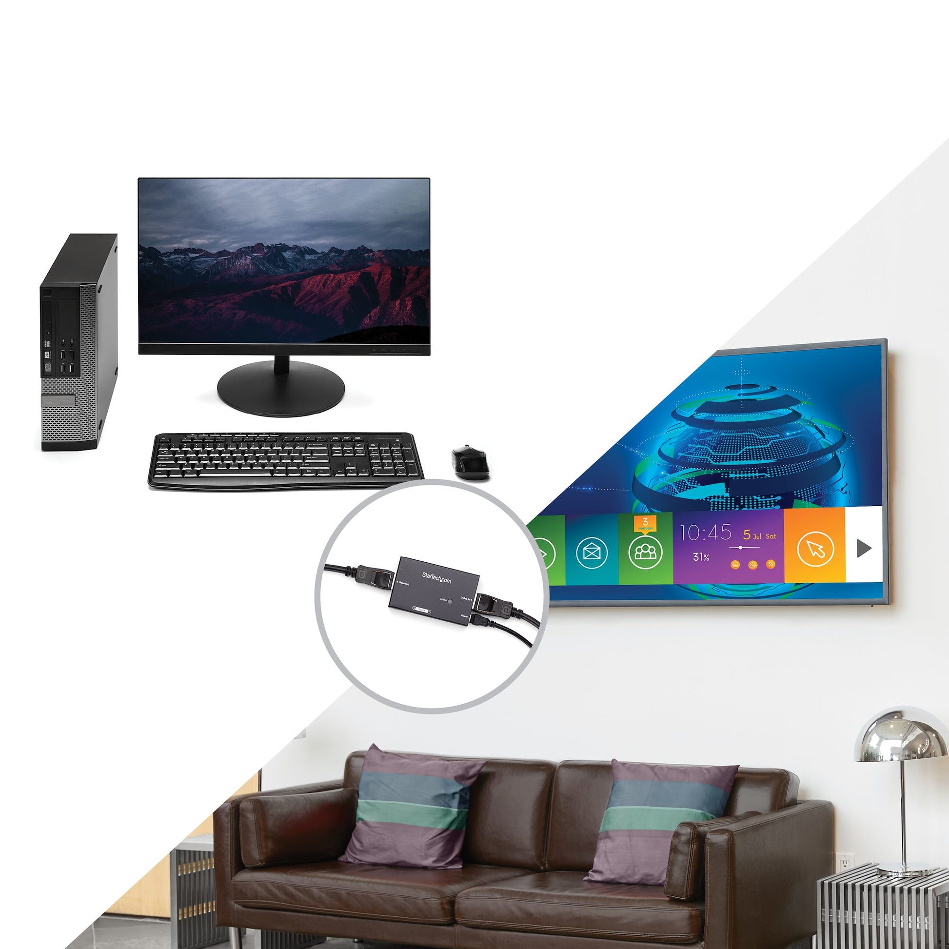 StarTech.com DPBOOST AV extender AV repeater Black