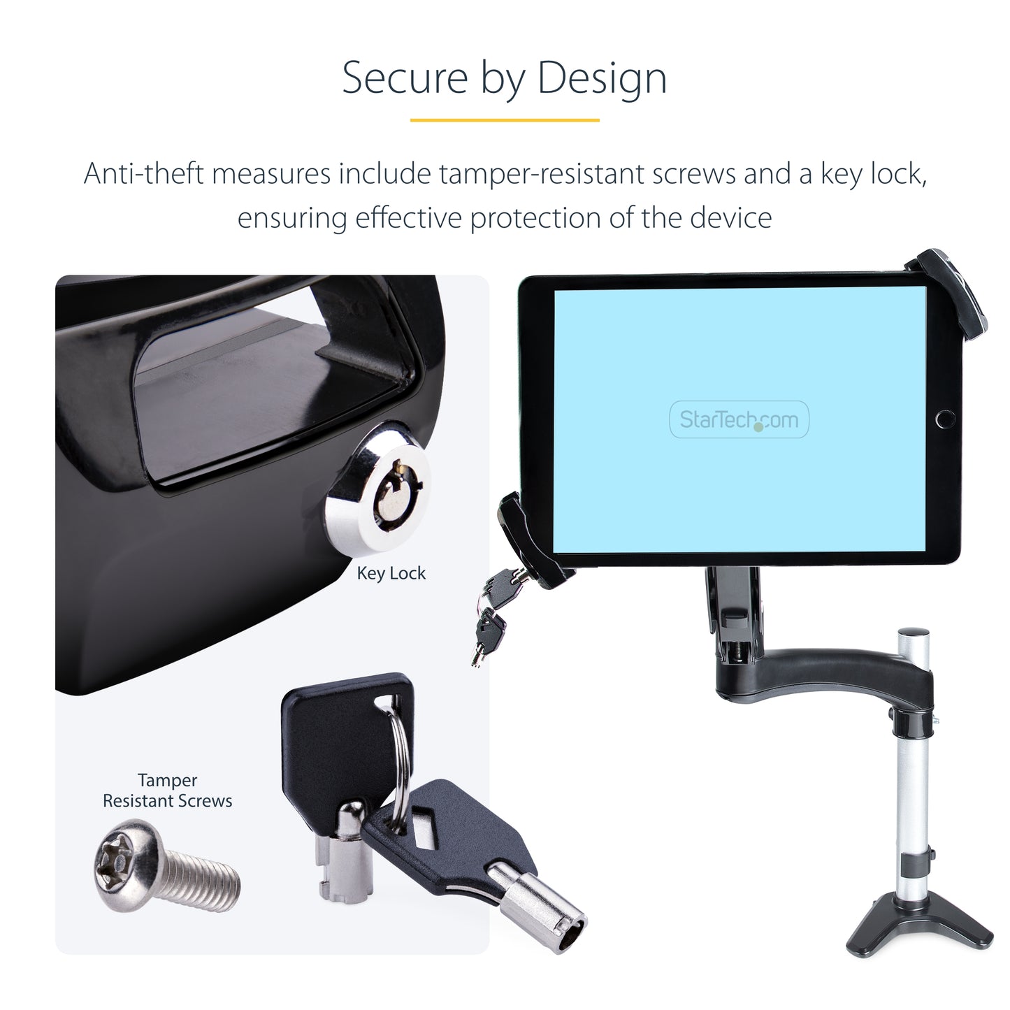 StarTech.com TABLET-VESA-ADAPTER holder Passive holder Tablet/UMPC Black