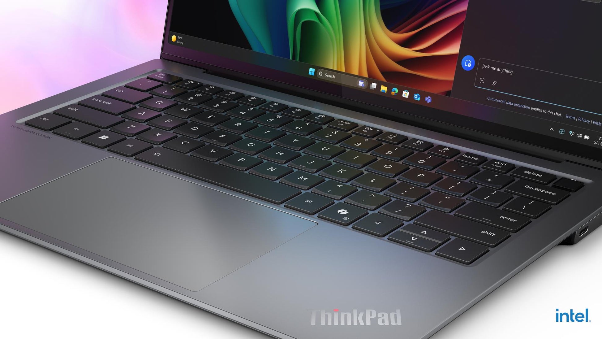 Lenovo ThinkPad X9-14 Gen 1 Aura Edition Copilot+ PC Intel Core Ultra 5 226V Laptop 14" WUXGA 16 GB LPDDR5x-SDRAM 512 GB SSD Wi-Fi 7 (802.11be) Windows 11 Pro English Gray