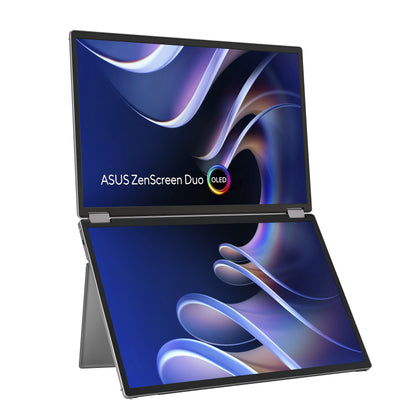 ASUS ZenScreen Duo OLED MQ149CD computer monitor 14" 1920 x 1200 pixels WUXGA Silver