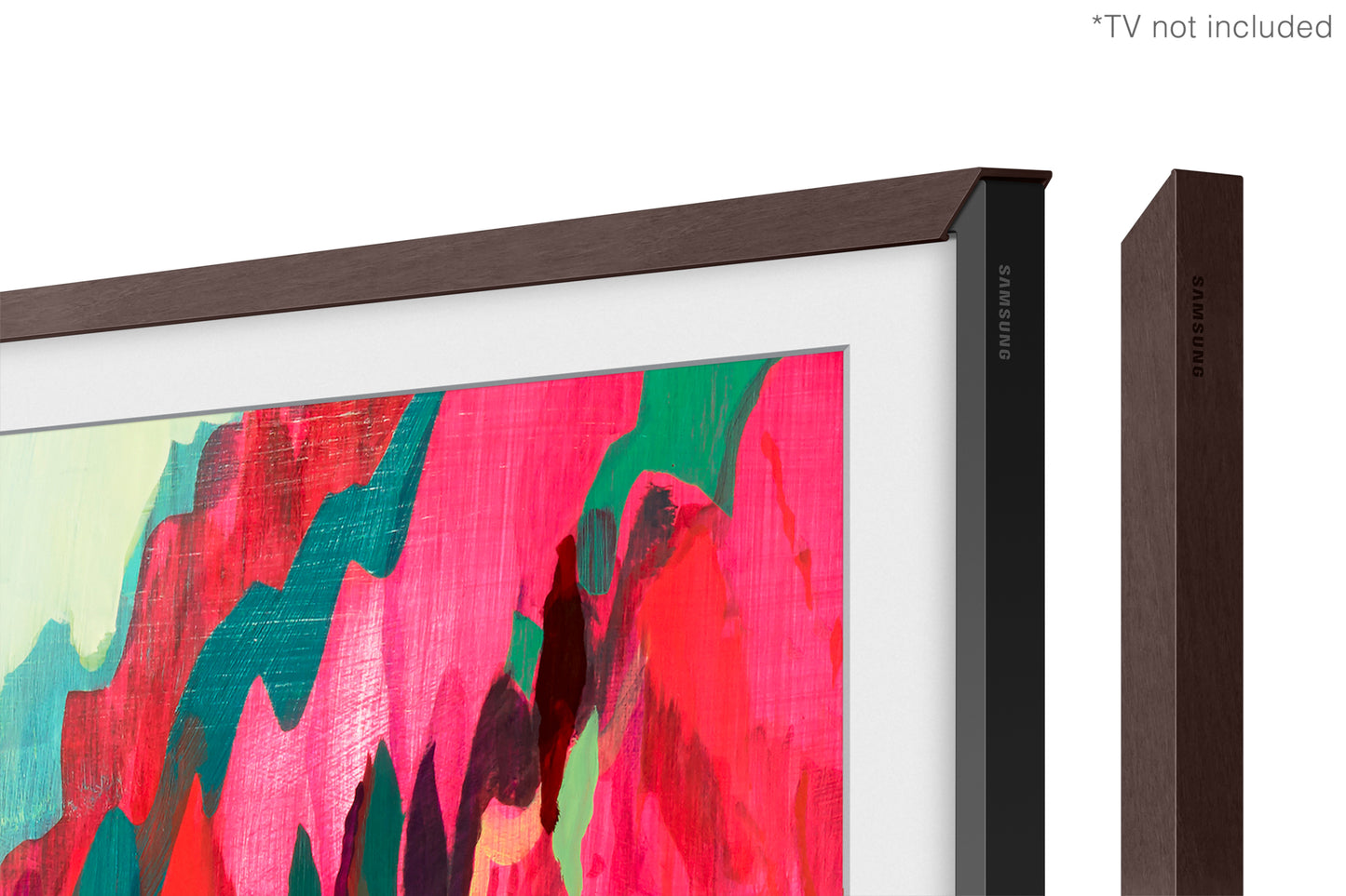 Samsung 75” Customisable Frame White Bezel (2025) - Brown