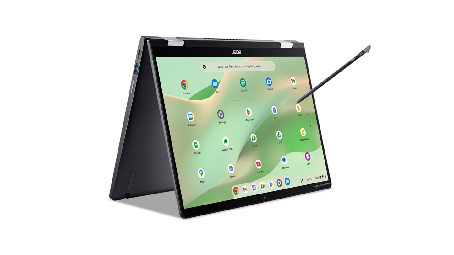 Acer Chromebook Enterprise Spin 714 CP714-2WN-7073 Intel® Core™ i7 i7-1355U 14" Touchscreen WQXGA 16 GB LPDDR4x-SDRAM 256 GB SSD Wi-Fi 6E (802.11ax) ChromeOS for Enterprise Gray