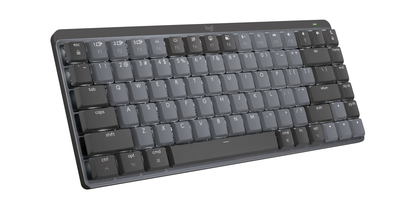 Logitech MX Mechanical Mini for Mac keyboard Office RF Wireless + Bluetooth QWERTY English Gray