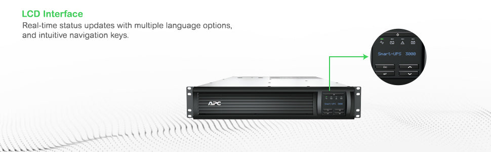 APC SMT3000RMI2UC uninterruptible power supply (UPS) Line-Interactive 3 kVA 2700 W 9 AC outlet(s)