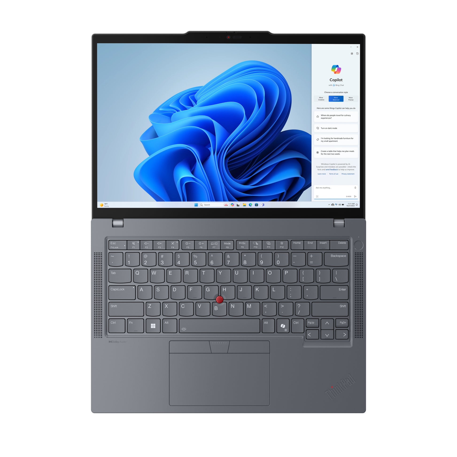 Lenovo ThinkPad T14 Gen 5 (AMD) AMD Ryzen™ 5 PRO 8540U Laptop 14" Touchscreen WUXGA 32 GB DDR5-SDRAM 512 GB SSD Wi-Fi 6E (802.11ax) Windows 11 Pro Gray