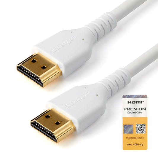 StarTech.com RHDMM1MPW HDMI cable 39.4" (1 m) HDMI Type A (Standard) White