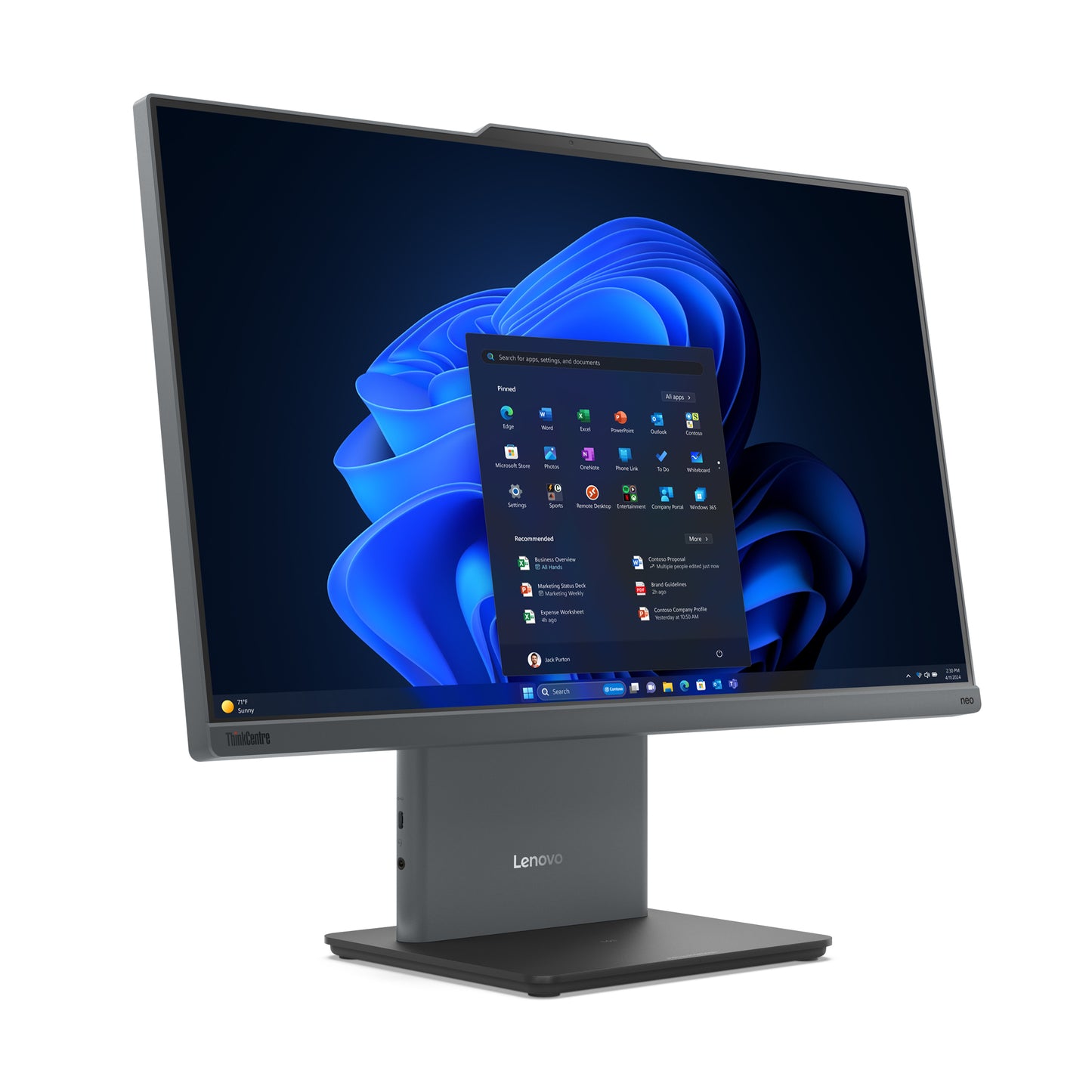 Lenovo ThinkCentre neo 50a 24 Gen 5 Intel® Core™ i7 i7-13620H 23.8" 1920 x 1080 pixels Touchscreen All-in-One PC 16 GB DDR5-SDRAM 256 GB SSD Windows 11 Pro Wi-Fi 6 (802.11ax) Gray