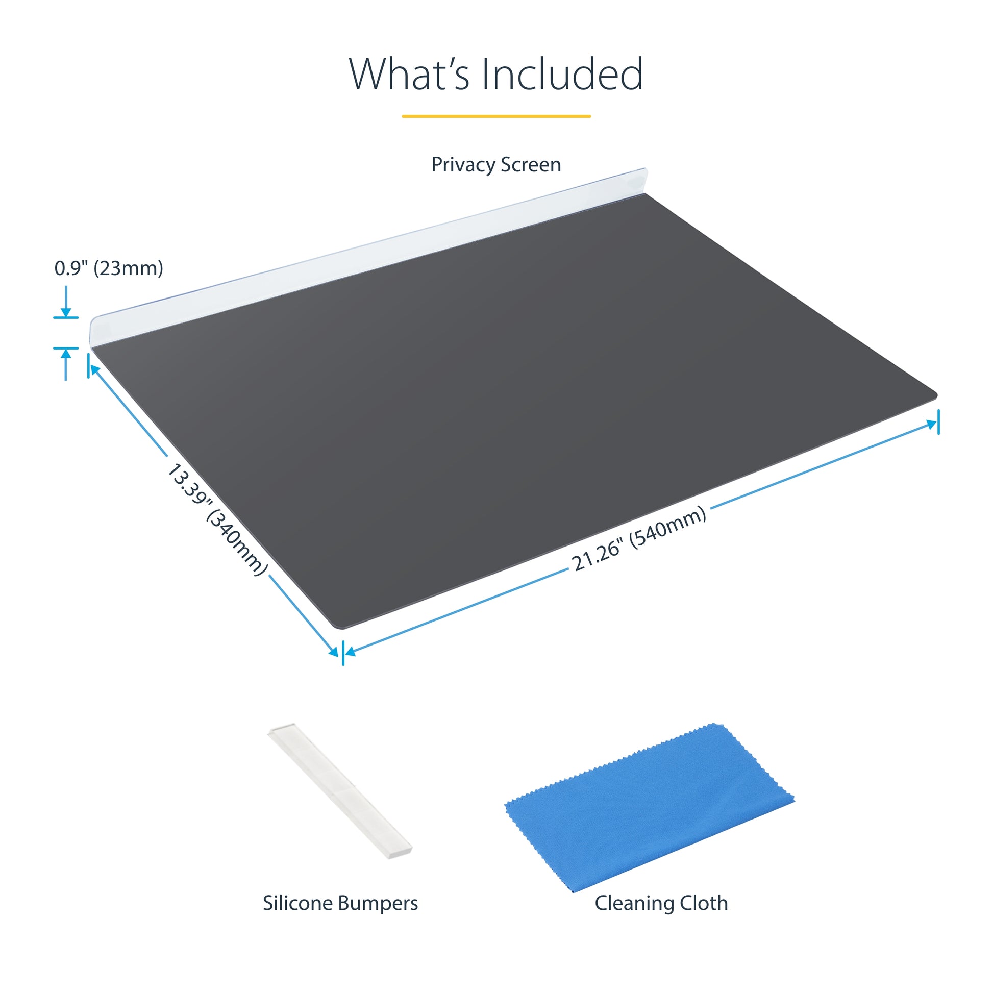 StarTech.com 2461A-PRIVACY-SCREEN display privacy filters 24" Monitor Frameless display privacy filter