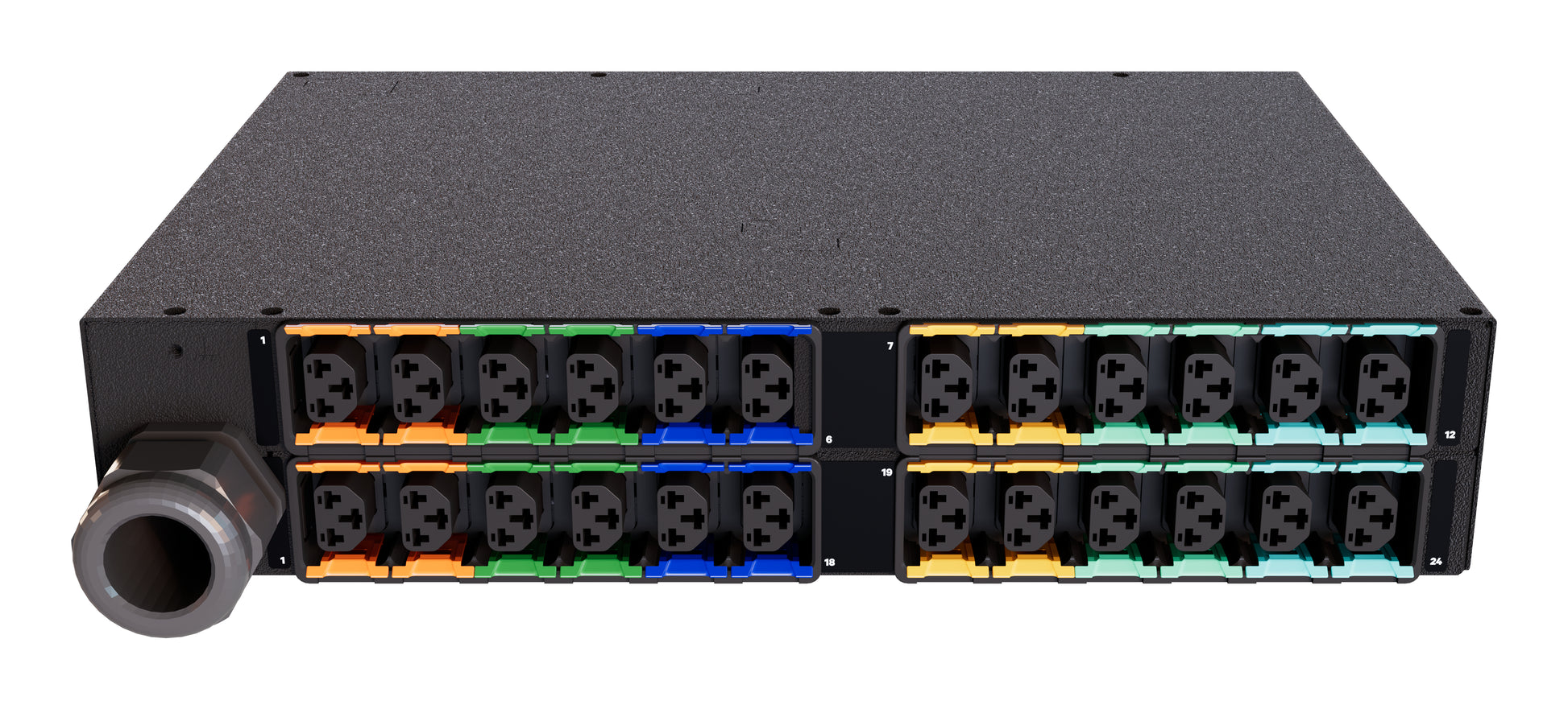 Vertiv PowerIT VP6U62A2 power distribution unit (PDU) 24 AC outlet(s) 2U Black