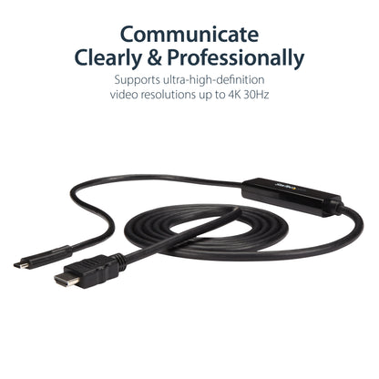 StarTech.com CDP2HDMM1MB video cable adapter 39.4" (1 m) USB Type-C HDMI Black