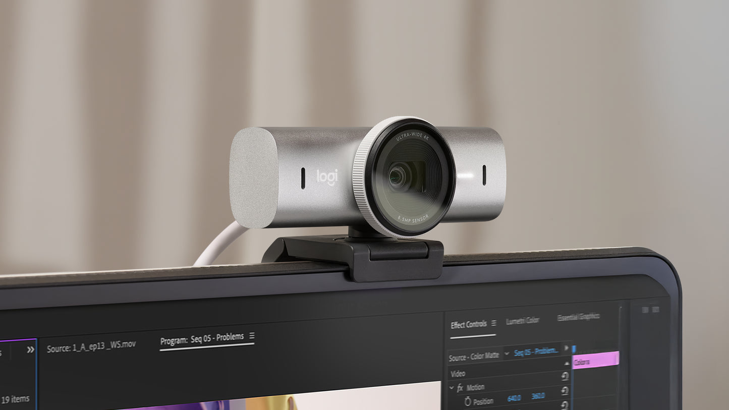 Logitech 960-001550 webcam 8.5 MP 3840 x 2160 pixels USB Gray