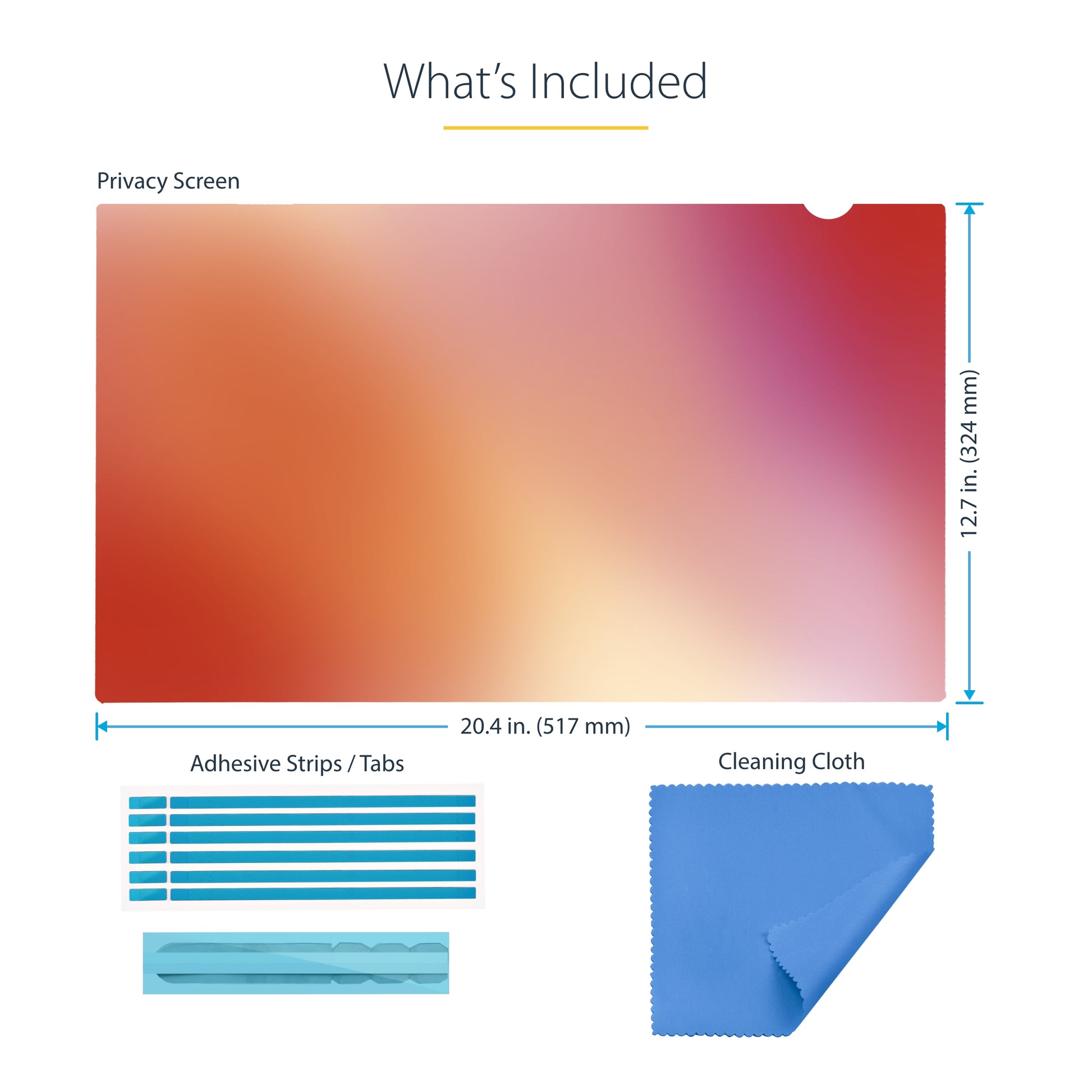 StarTech.com 2461G-PRIVACY-SCREEN display privacy filters 24" Monitor Frameless display privacy filter