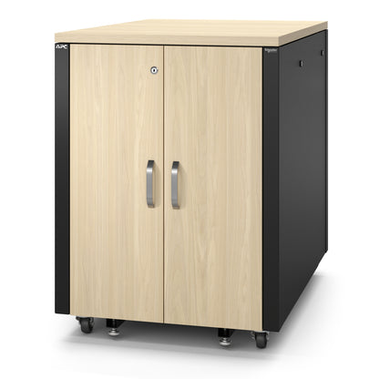 APC AR4017A rack cabinet 17U Freestanding rack Black, Maple color