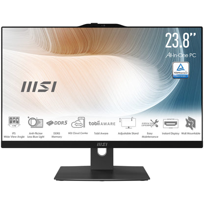 MSI Modern AM242TP 1M-1093US Intel Core 7 150U 23.8" 1920 x 1080 pixels All-in-One PC 32 GB DDR5-SDRAM 1 TB SSD Windows 11 Home Wi-Fi 6E (802.11ax) Black