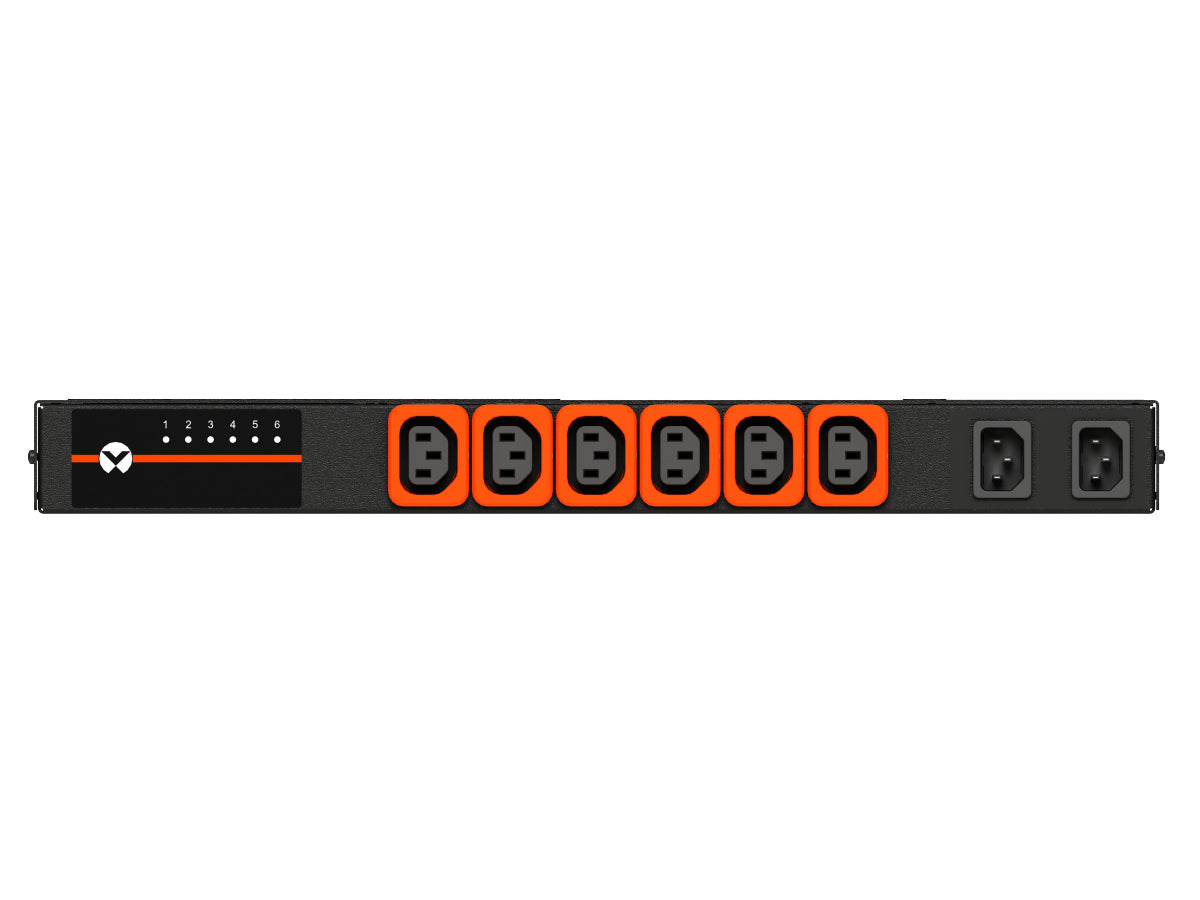Vertiv Geist AUS5M1R5-06L137-1C14C14A900-D power distribution unit (PDU) 6 AC outlet(s) 0U Black