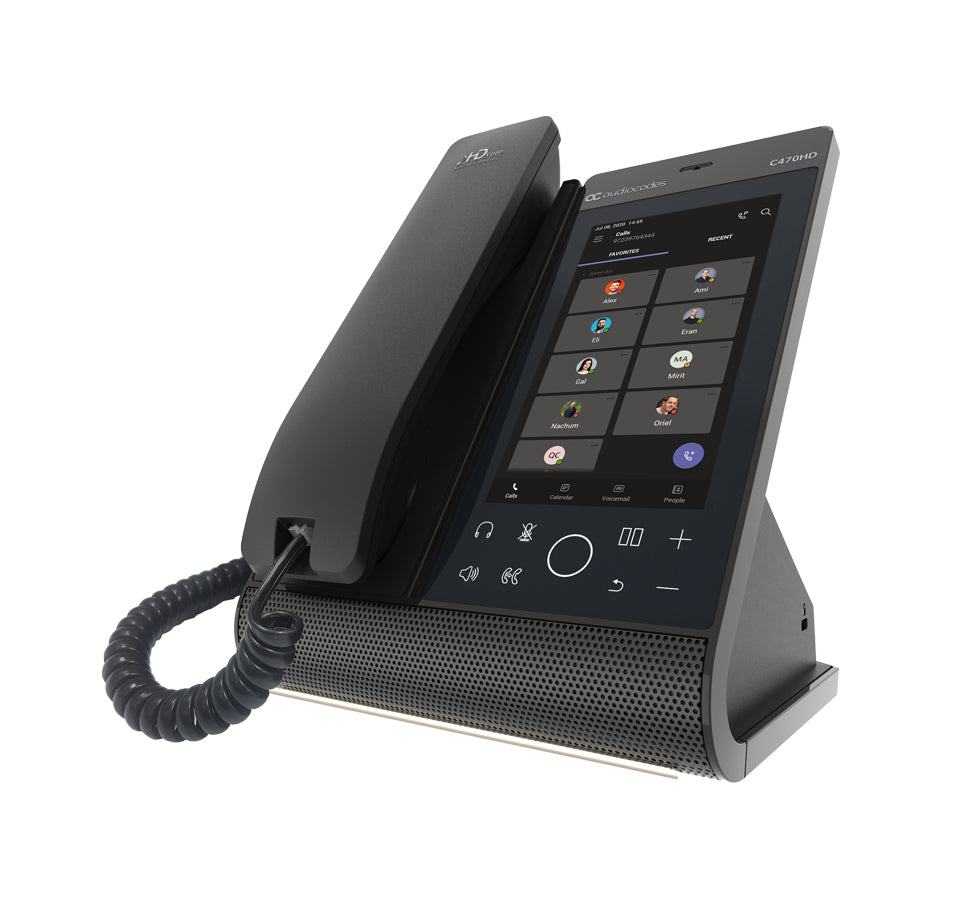 AudioCodes C470HD IP phone Black TFT Wi-Fi