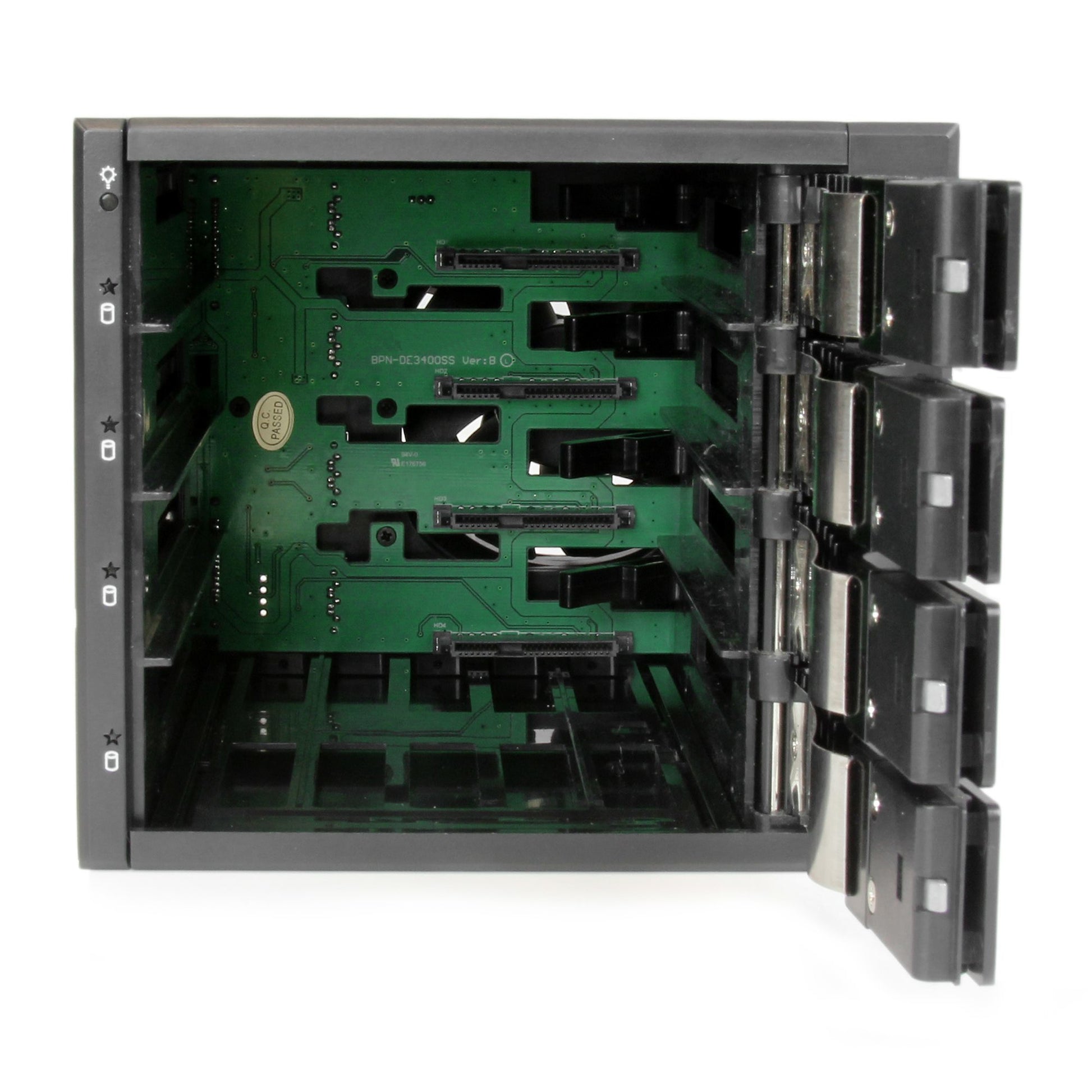 StarTech.com HSB4SATSASBA drive bay panel Black