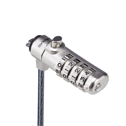 StarTech.com SSTDC4D-LAPTOP-LOCK cable lock Black, Silver 78.7" (2 m)