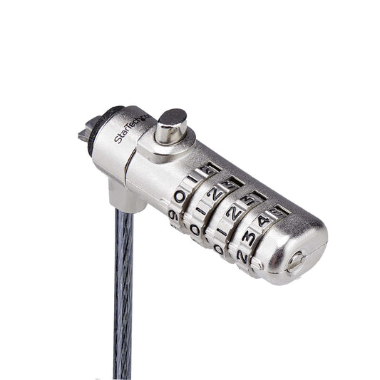 StarTech.com SNANOC4D-LAPTOP-LOCK cable lock Black, Silver 78.7" (2 m)