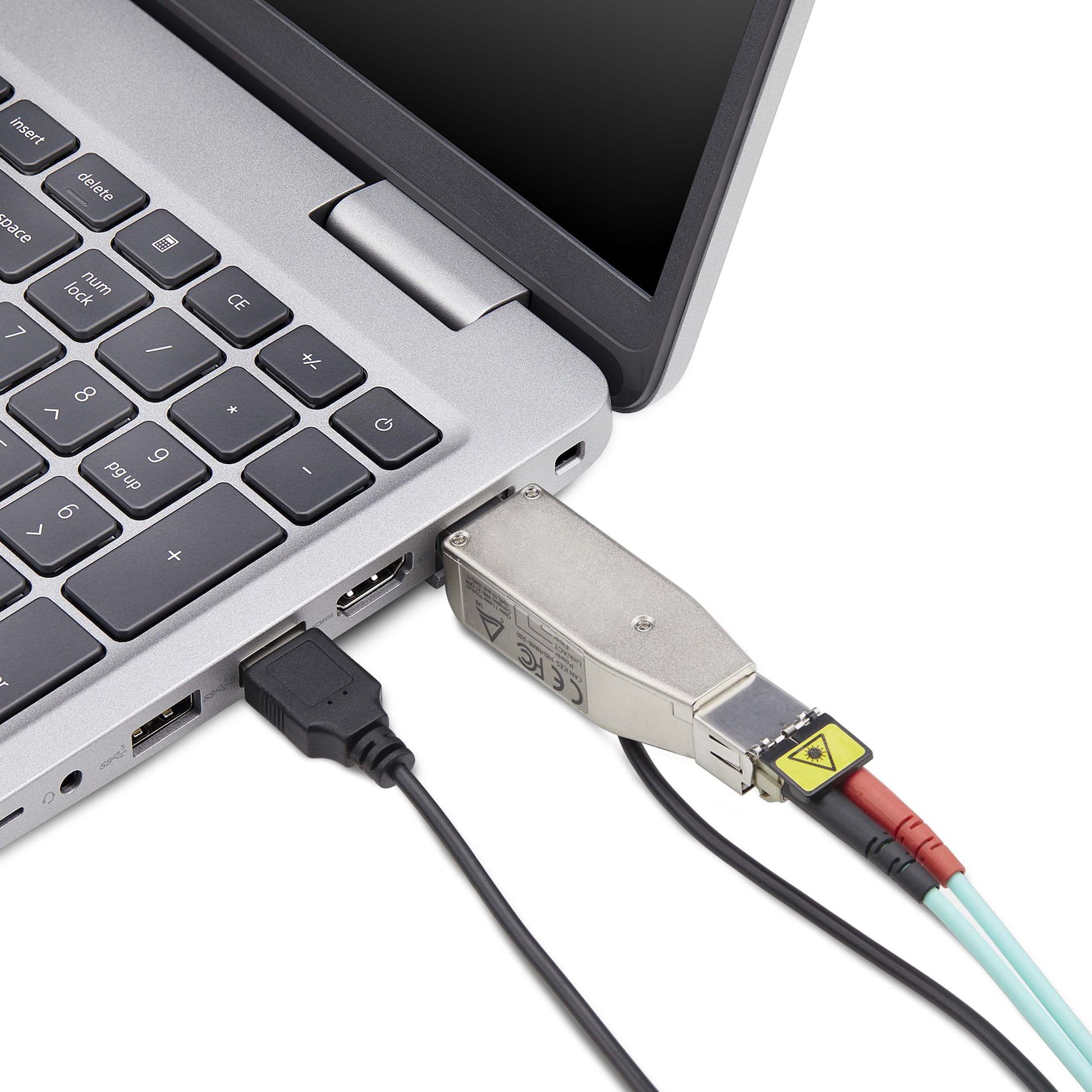 StarTech.com D01ML55U-FIBER-MEDIA network media converter 1000 Mbit/s 1310 nm Multi-mode, Single-mode Black, Silver