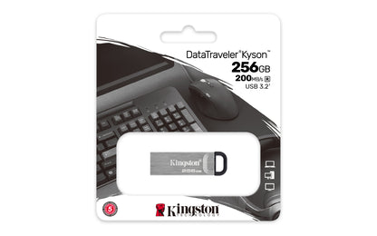 Kingston Technology DataTraveler Kyson USB flash drive 256 GB USB Type-A 3.2 Gen 1 (3.1 Gen 1) Silver