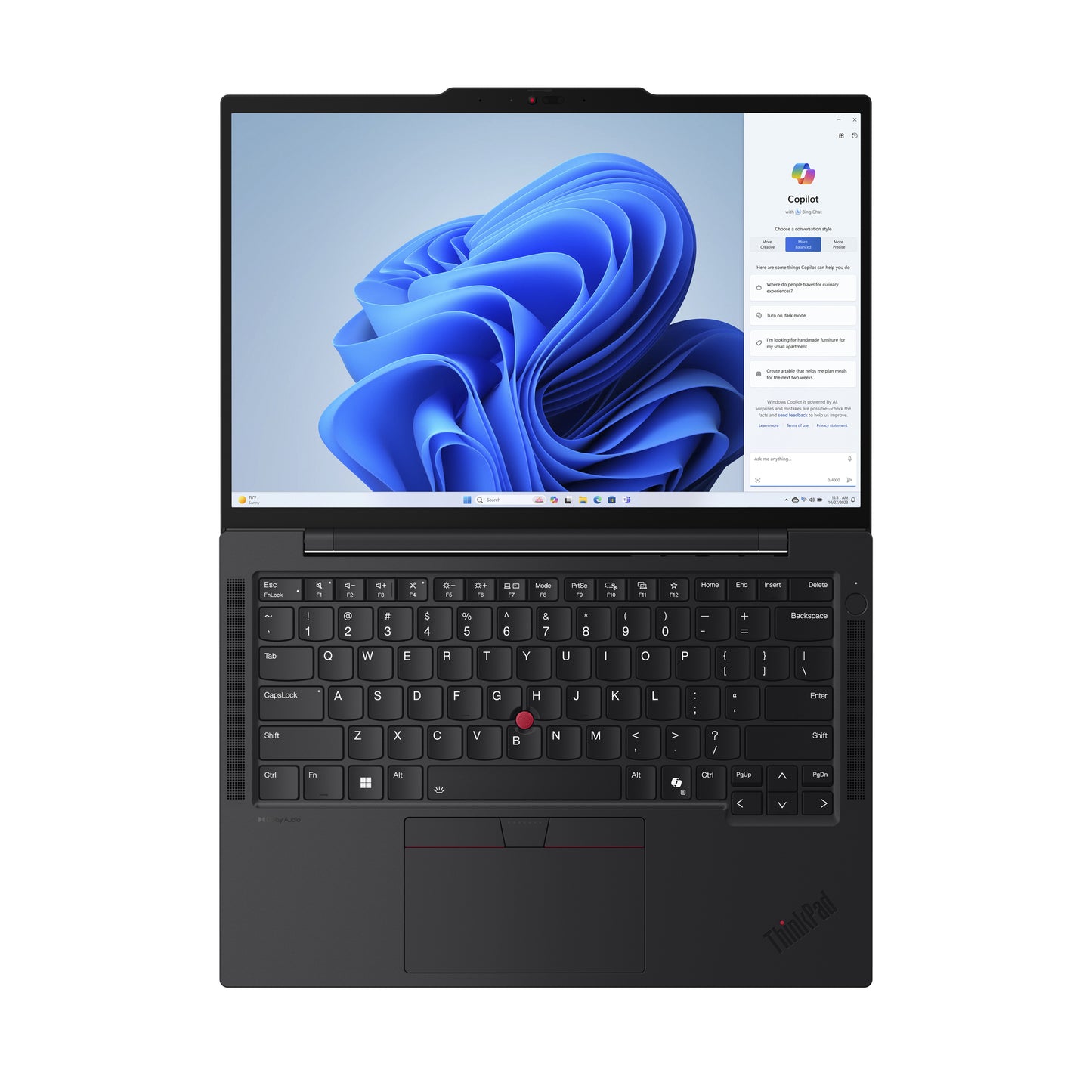 Lenovo ThinkPad T14s Gen 5 Intel Core Ultra 7 165U Laptop 14" Touchscreen WUXGA 32 GB LPDDR5x-SDRAM 1 TB SSD Wi-Fi 6E (802.11ax) Windows 11 Pro English Black