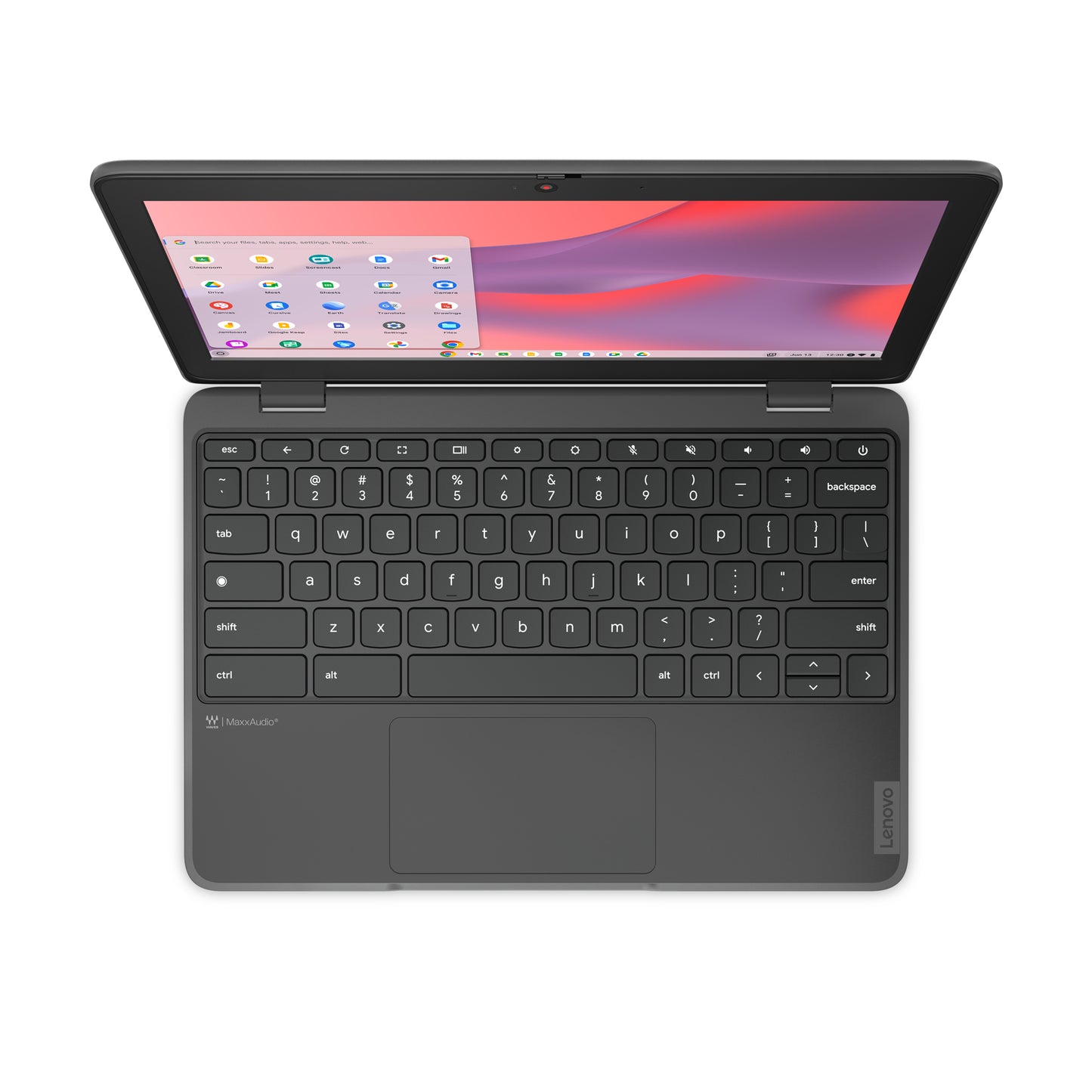 Lenovo 100e Chromebook Gen 4 MediaTek Kompanio 520 11.6" HD 8 GB LPDDR4x-SDRAM 64 GB eMMC Wi-Fi 6 (802.11ax) ChromeOS English Gray