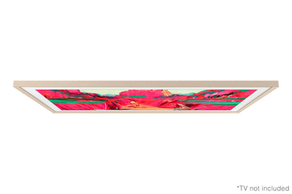 Samsung 75” Customisable Frame White Bezel (2025) - Sand Gold