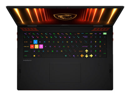 MSI Raider 18 HX AI A2XWIG-014US Intel Core Ultra 9 285HX Laptop 18" UHD+ 64 GB DDR5-SDRAM 4 TB SSD NVIDIA GeForce RTX 5080 Wi-Fi 7 (802.11be) Windows 11 Home Black