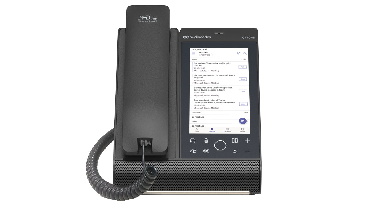 AudioCodes C470HD IP phone Black TFT