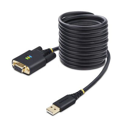 StarTech.com 1P10FFCN-USB-SERIAL serial cable Black 118.1" (3 m) USB Type-A DB-9