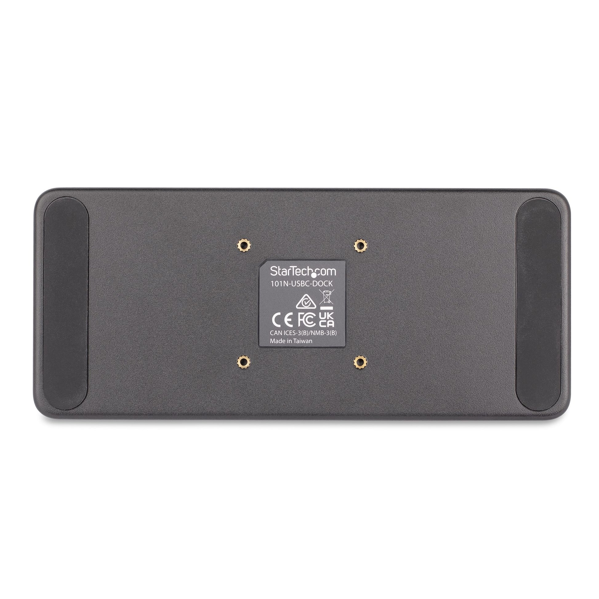 StarTech.com 101N-USBC-DOCK laptop dock/port replicator Wired USB 3.2 Gen 1 (3.1 Gen 1) Type-C Gray
