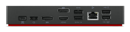 Lenovo 40AY0135US laptop dock/port replicator Wired USB 3.2 Gen 2 (3.1 Gen 2) Type-C Black