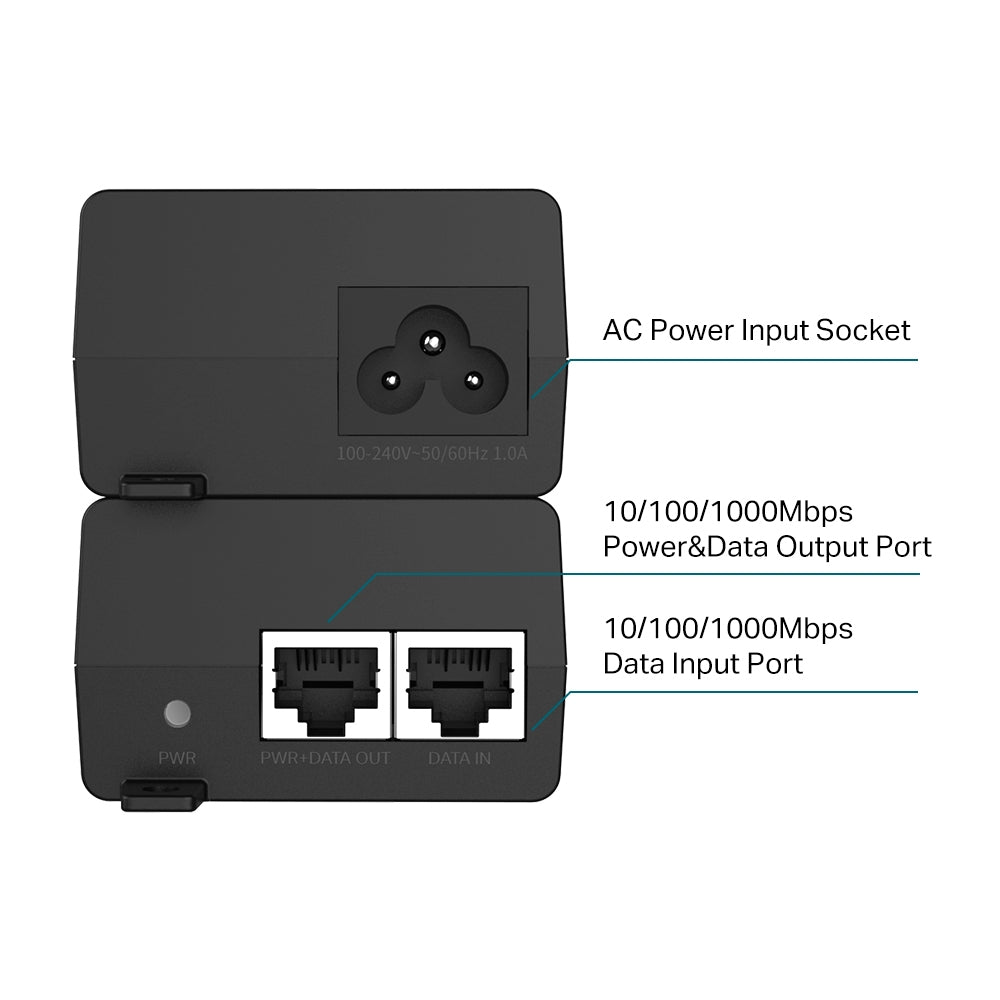 TP-Link Omada POE160S PoE adapter Gigabit Ethernet