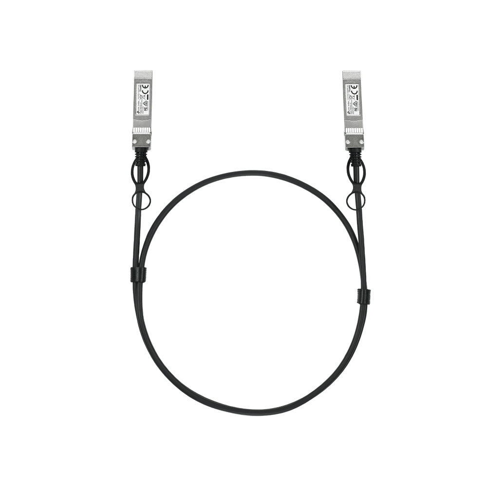 TP-Link Omada SM6220-1M InfiniBand/fibre optic cable 39.4" (1 m) SFP28 Black, Silver