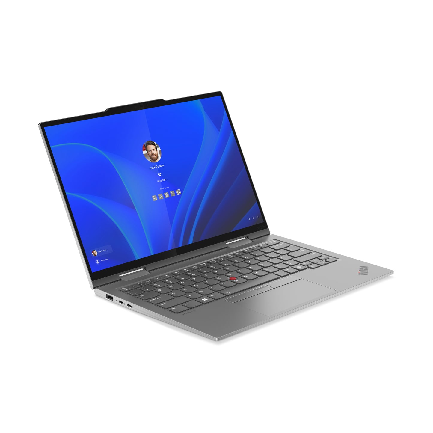 Lenovo ThinkPad X1 2-in-1 Gen 9 Intel Core Ultra 7 155U Hybrid (2-in-1) 14" Touchscreen WUXGA 16 GB LPDDR5x-SDRAM 1 TB SSD Wi-Fi 6E (802.11ax) Windows 11 Pro Arabic Gray