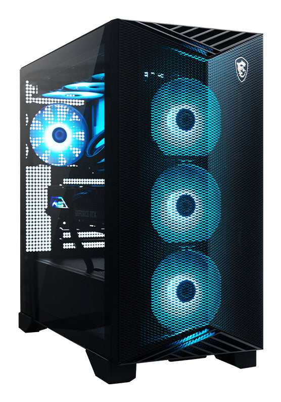 MSI Aegis ZS2 C9NVV-1277US AMD Ryzen™ 9 9900X 64 GB DDR5-SDRAM 2 TB SSD NVIDIA GeForce RTX 5080 Windows 11 Home Desktop PC Black
