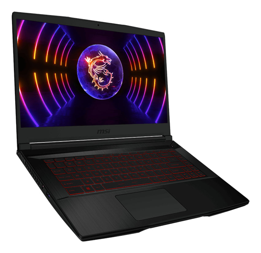MSI Gaming THIN GF63 12VE-437US laptop Intel® Core™ i5 i5-12450H 15.6" Full HD 8 GB DDR4-SDRAM 512 GB SSD NVIDIA GeForce RTX 4050 Wi-Fi 6 (802.11ax) Windows 11 Home Black
