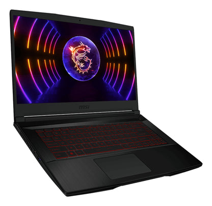 MSI Gaming THIN GF63 12VE-437US laptop Intel® Core™ i5 i5-12450H 15.6" Full HD 8 GB DDR4-SDRAM 512 GB SSD NVIDIA GeForce RTX 4050 Wi-Fi 6 (802.11ax) Windows 11 Home Black
