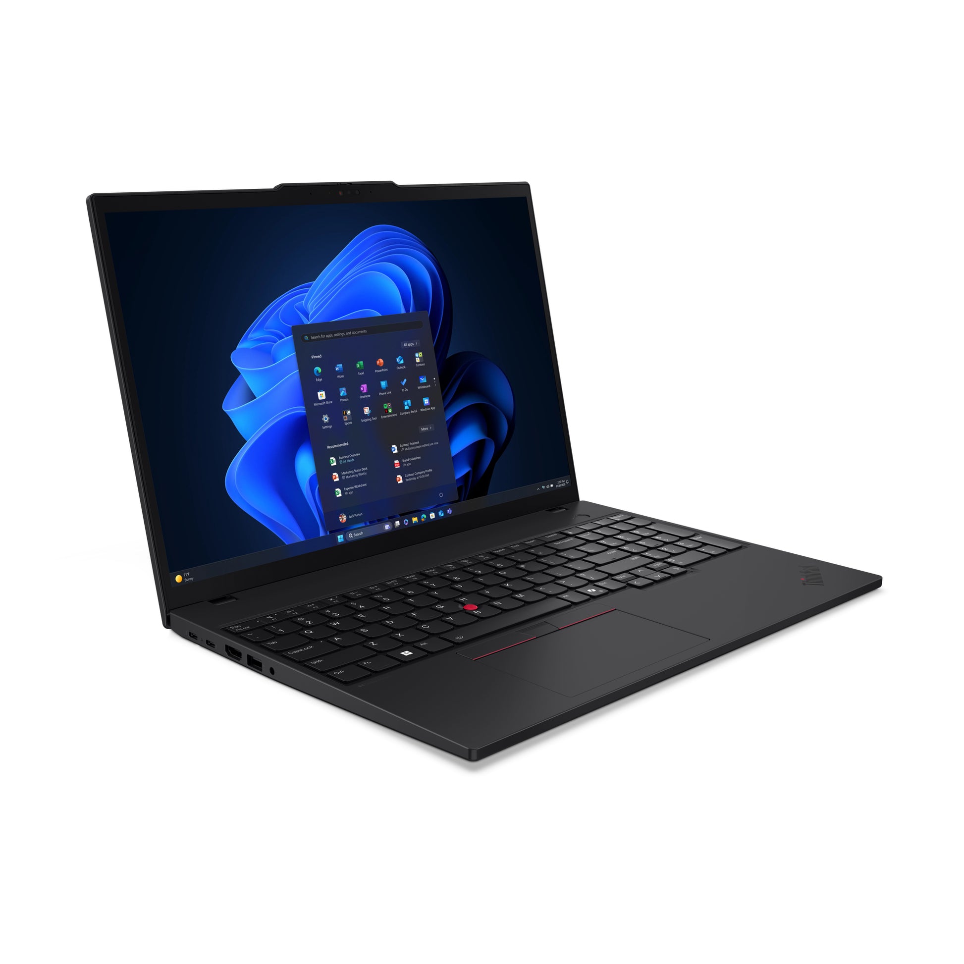 Lenovo ThinkPad T16 Gen 4 (Intel) Intel Core Ultra 7 255U Laptop 16" Touchscreen WUXGA 32 GB DDR5-SDRAM 512 GB SSD Wi-Fi 6E (802.11ax) Windows 11 Pro Black