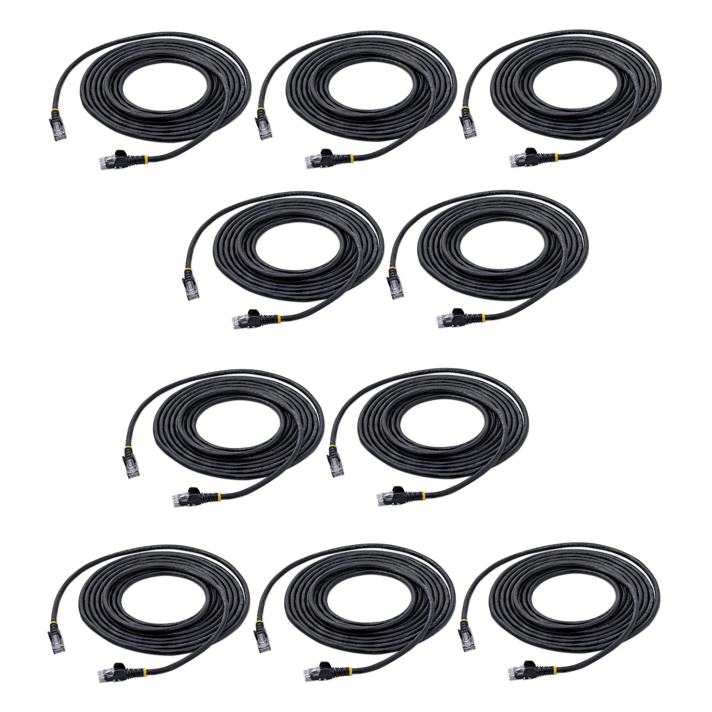 StarTech.com N6PATCH15BK10PK networking cable Black 181.1" (4.6 m) Cat6 U/UTP (UTP)