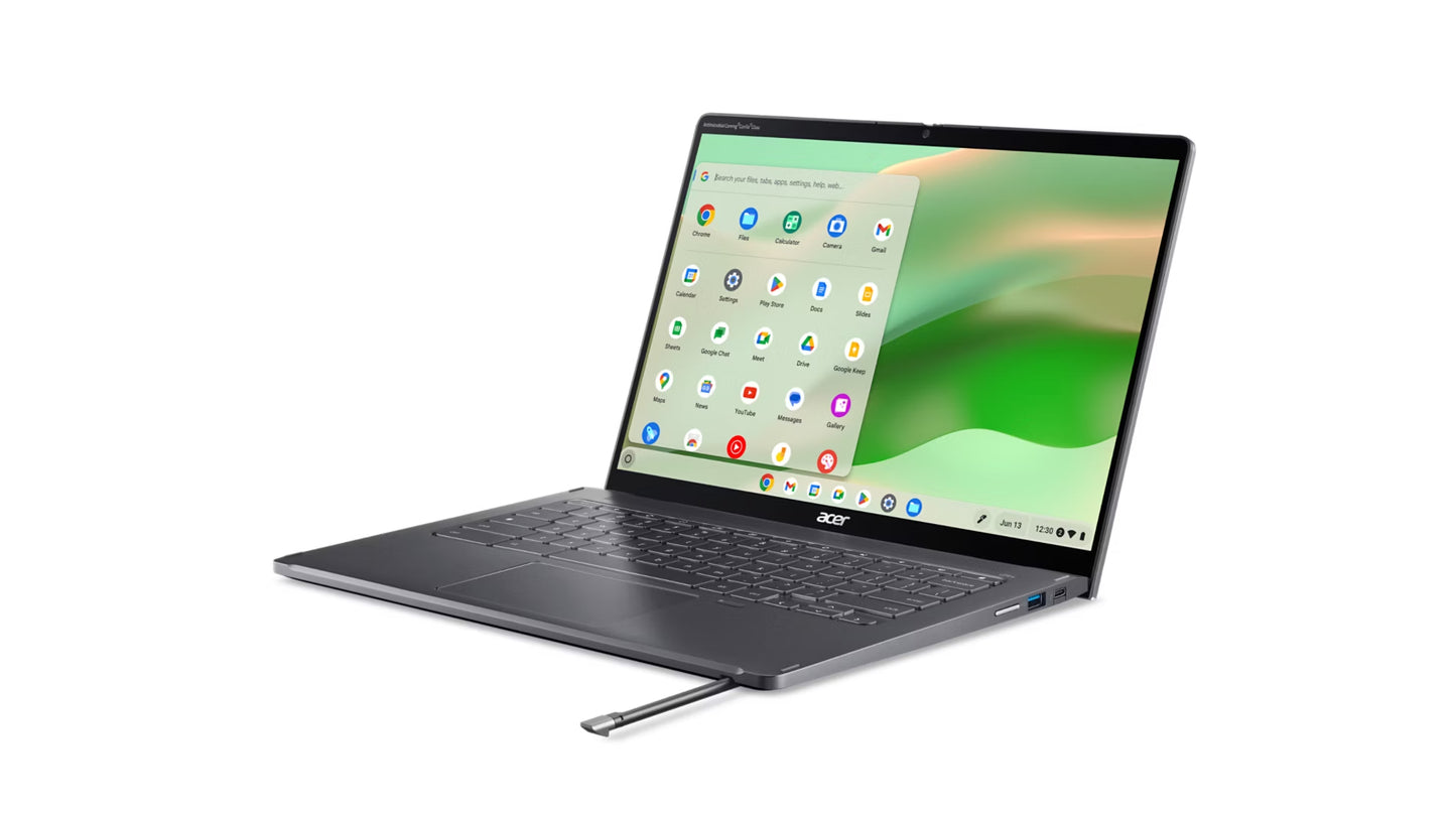 Acer Chromebook Enterprise Spin 714 CP714-2WN-7073 Intel® Core™ i7 i7-1355U 14" Touchscreen WQXGA 16 GB LPDDR4x-SDRAM 256 GB SSD Wi-Fi 6E (802.11ax) ChromeOS for Enterprise Gray