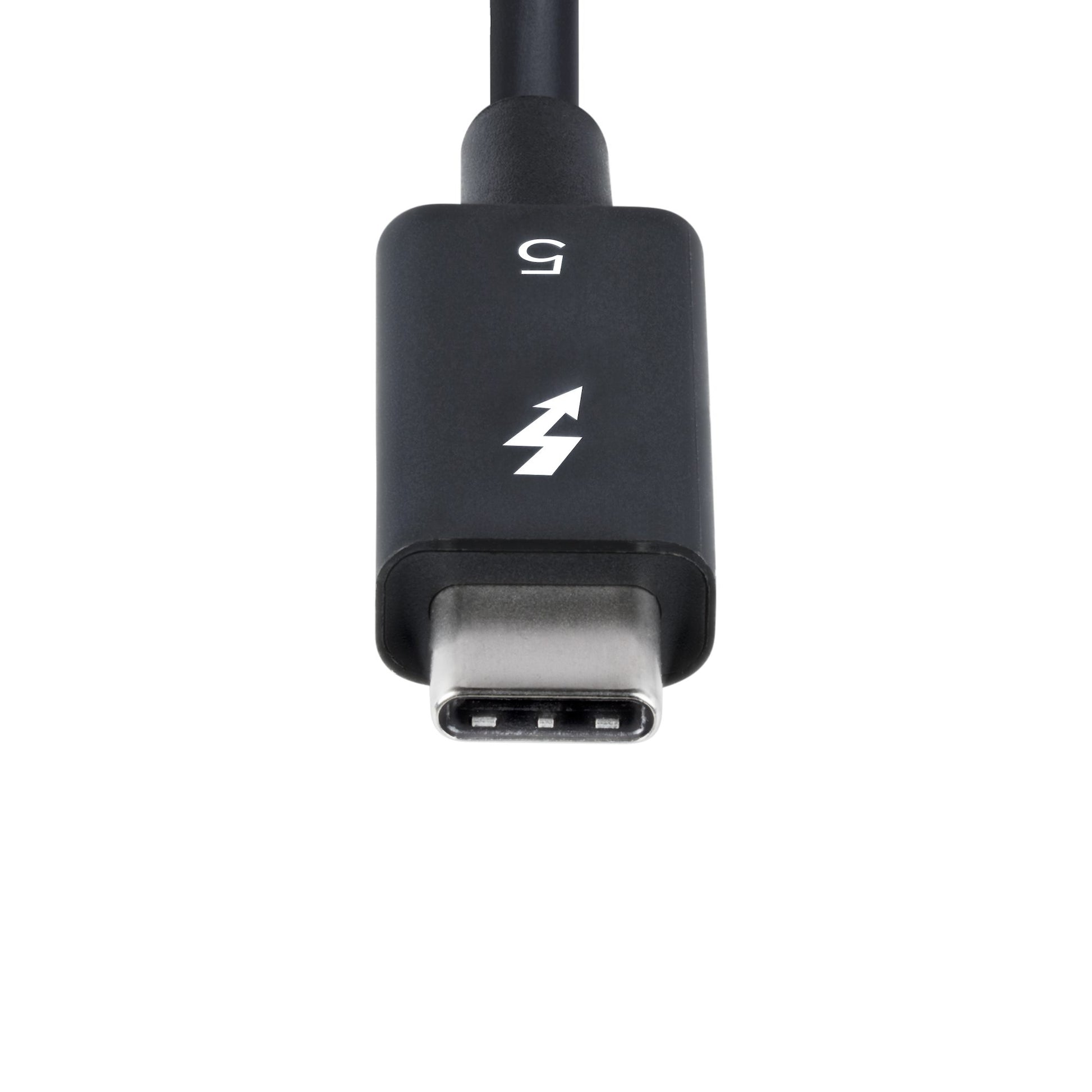 StarTech.com TBLT5MM50CM240W Thunderbolt cable 19.7" (0.5 m) 80 Gbit/s Black