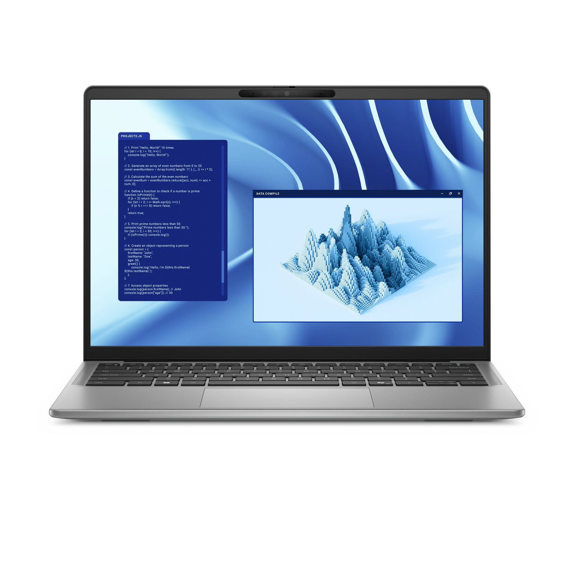 DELL Latitude 7455 Copilot+ PC Qualcomm Snapdragon X1E-80-100 Laptop 14" Touchscreen Quad HD+ 16 GB LPDDR5x-SDRAM 512 GB SSD Wi-Fi 7 (802.11be) Windows 11 Pro Gray